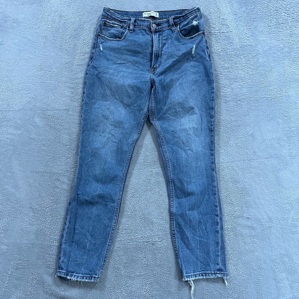 Abercrombie Fitch Jeans High Rise Super Skinny 28 6‎ Stretch Western Grunge Y2K